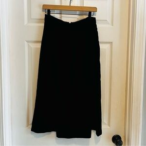 Vintage Dennis Goldsmith Elegant Black Velvet Skirt Size 8